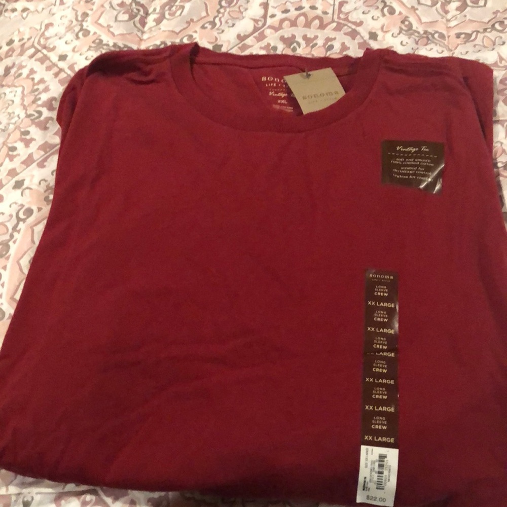 Long sleeve crew neck tee